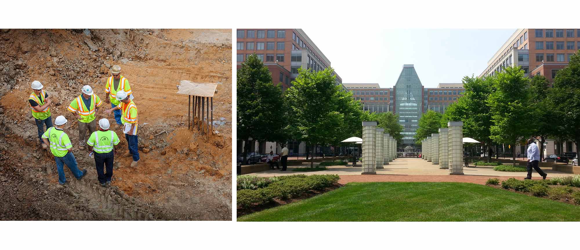 Excavation and sitework for the USPTO building in Alexandria, VA